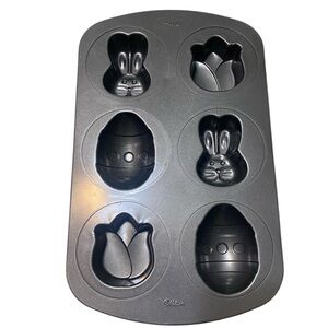 Wilton Mini Cake Pan Festive Bunny, Tulip, Egg Baking Pan